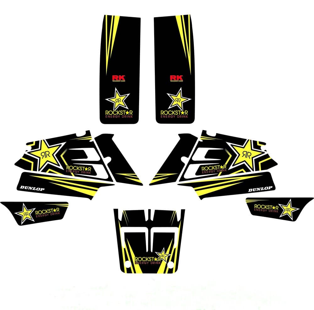 DST0005 banshee graphics Graphics Custom Decal Kit for Rockstar 3M DECALS STICKERS Graphics Kits for YAMAHA BANSHEE 350 ATV
