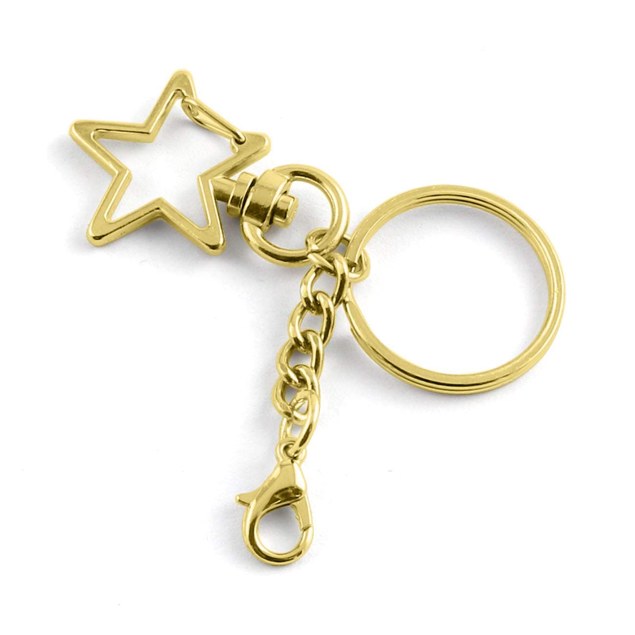 JCBIZStar Design Spring Snap Keychain Clip with Lobster Clasp
