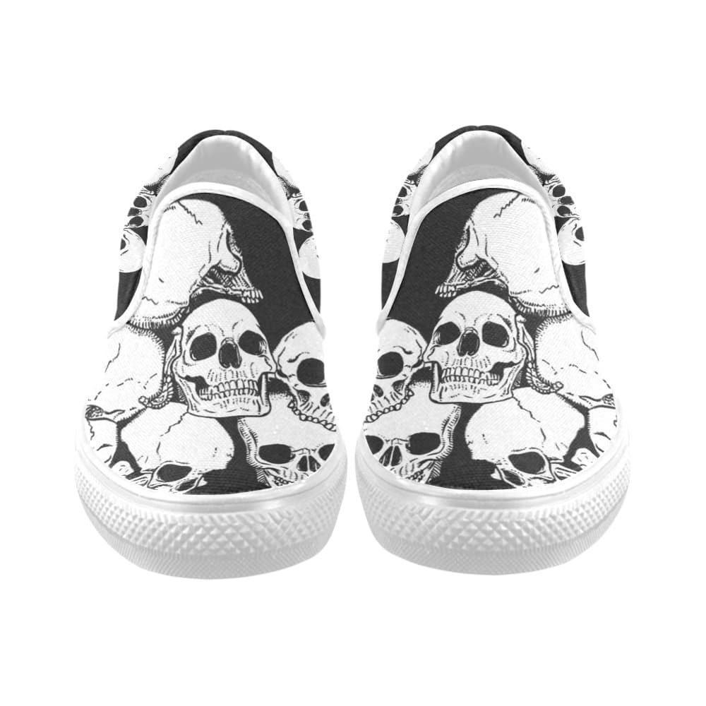 D-Story Custom Cool Skull Print Fashion Shoes Sneaker