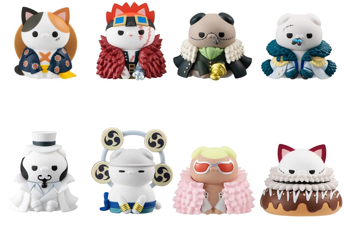 MegahouseOne Piece - Nyan Piece Nyan! Version Luffy with Rivals with Gift, Megahouse Mega Cat Project