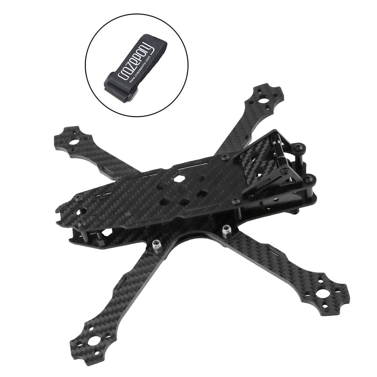 215mm FPV Racing Drone Frame for Carbon Fiber Quadcopter Frame Kit with Battery Strap