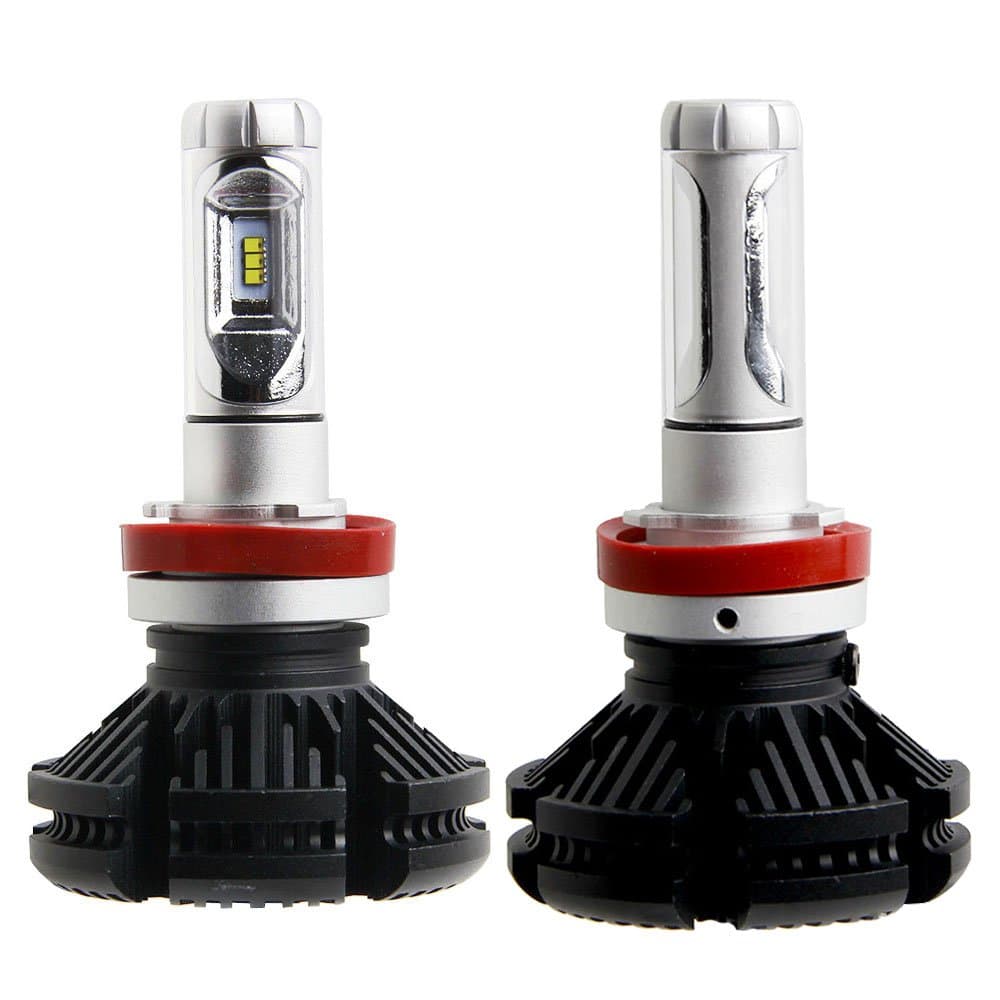 Car X3 LED Headlight Bulbs(2pcs) & LED Bulbs 50W 6000lm Super Bright High Power ZES LED Chips and DIY 3 Colors (White/Gold/Ice Blue) Single Beam LED Headlight Bulbs Conversion Kits-H11