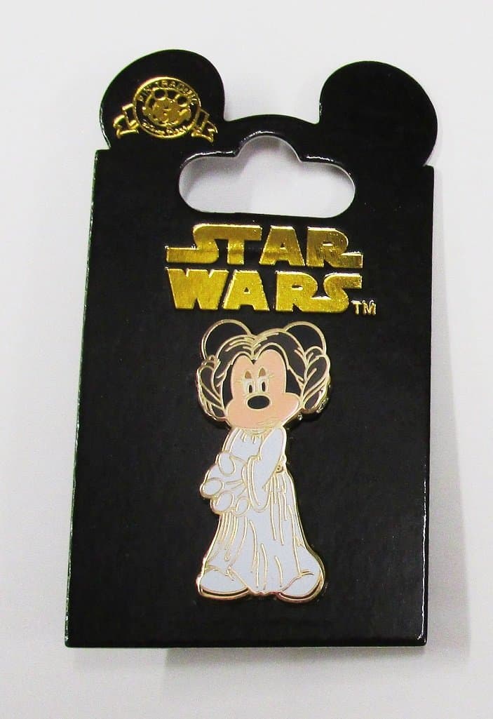 Disney Pins DLRP Star Wars Minnie Mouse as Princess Leia Pin New on Card