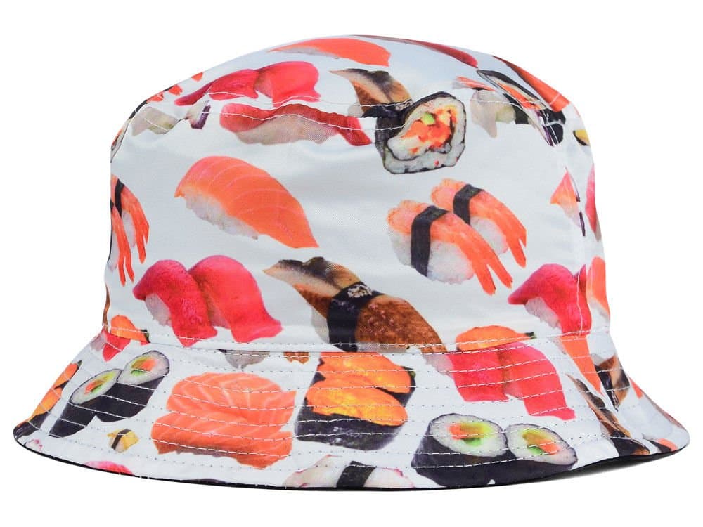Lids Mens Reversible Bucket Hat (Small/Medium, Sushi)