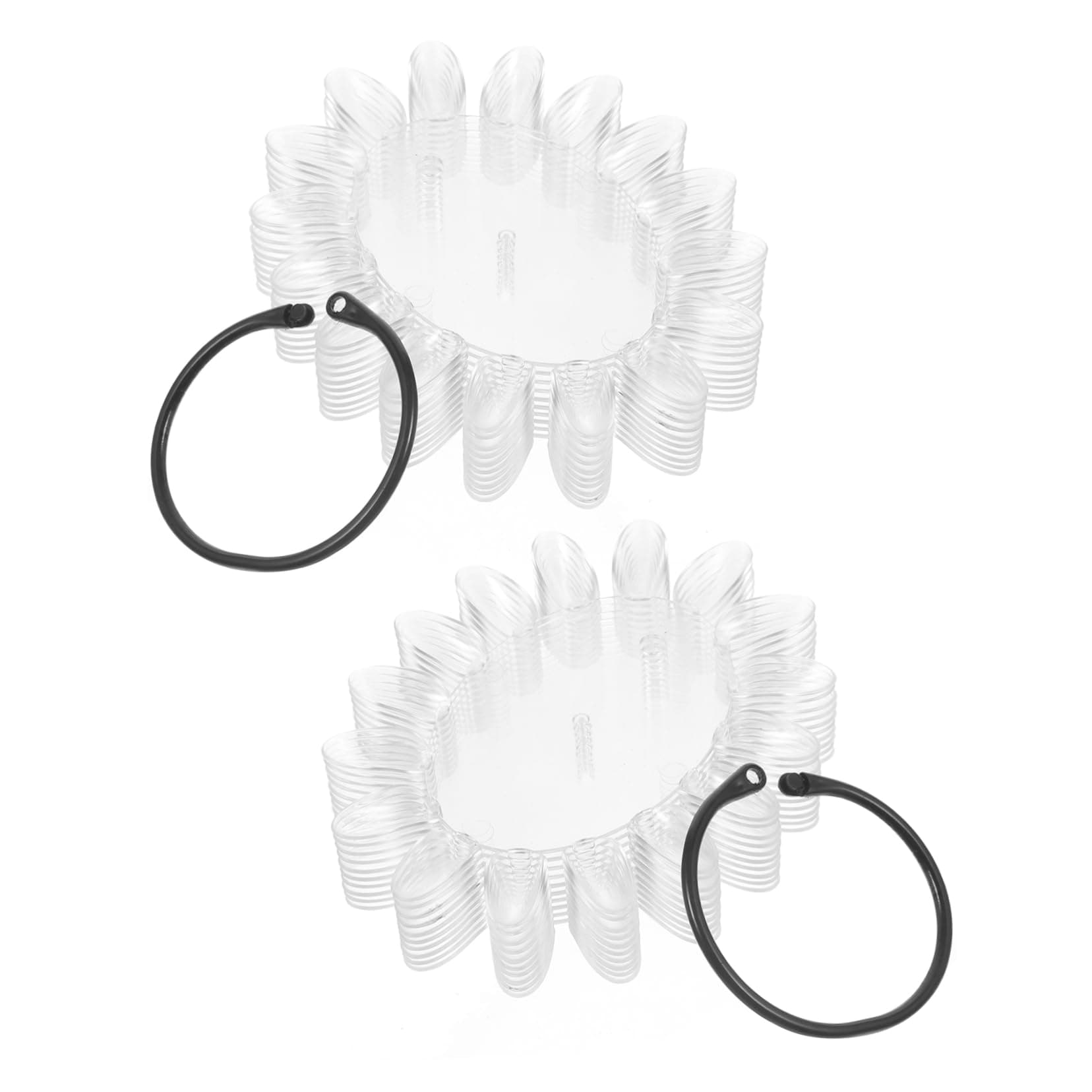 Ipetboom2 Set Nail Color Display Card Manicure Color Card Display Board Shampoo+shield Nail Tools for Nail Art Nail Color Show Card Nail Color Distinction Card Para Uñas Transparent