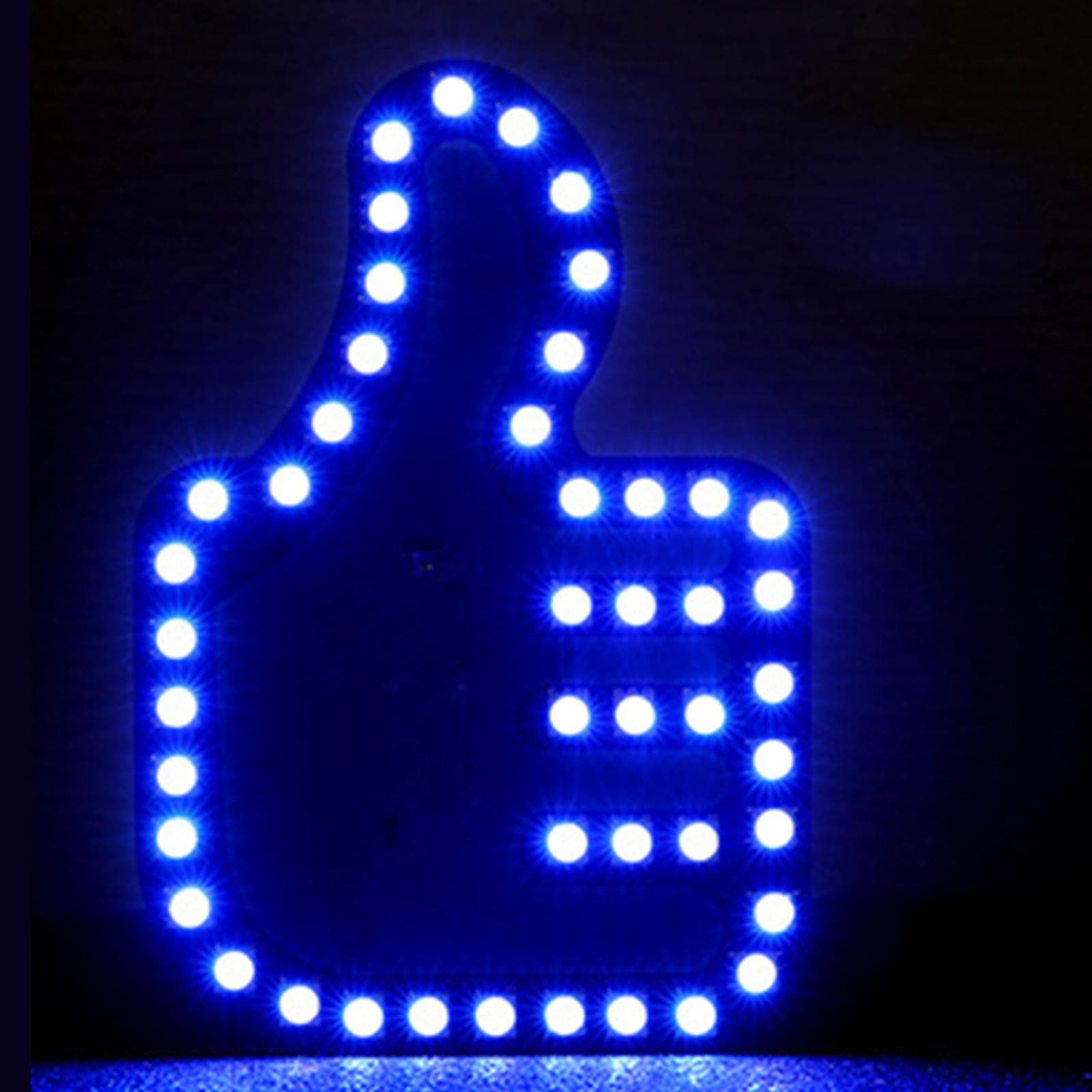 irfazFinger Sign For Car,Thank You Light | Powered By USB Multifunctional Decorative Cool Funny Hand Gesture Car Finger Light To Express Yourself