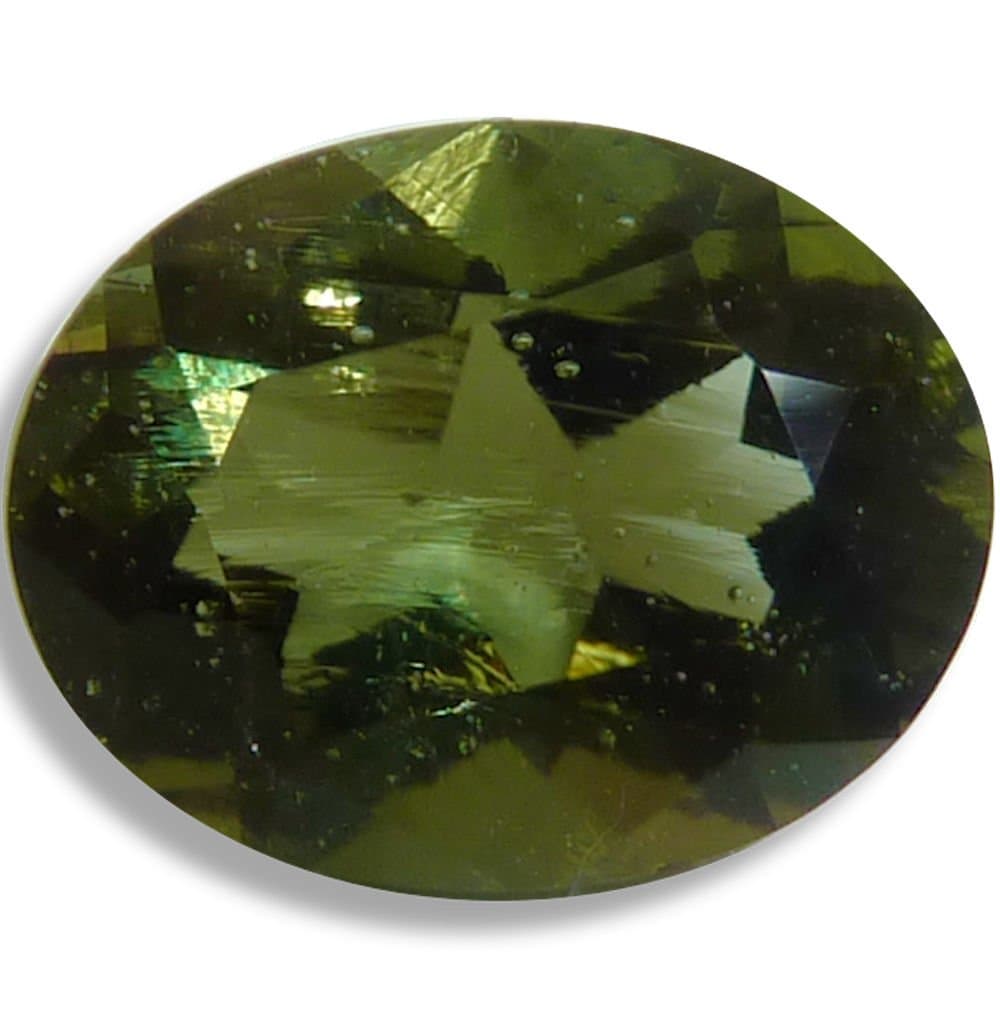 OptimaGem Moldavite Oval 6x4mm-12x10mm Loose Gemstones (7x5mm)