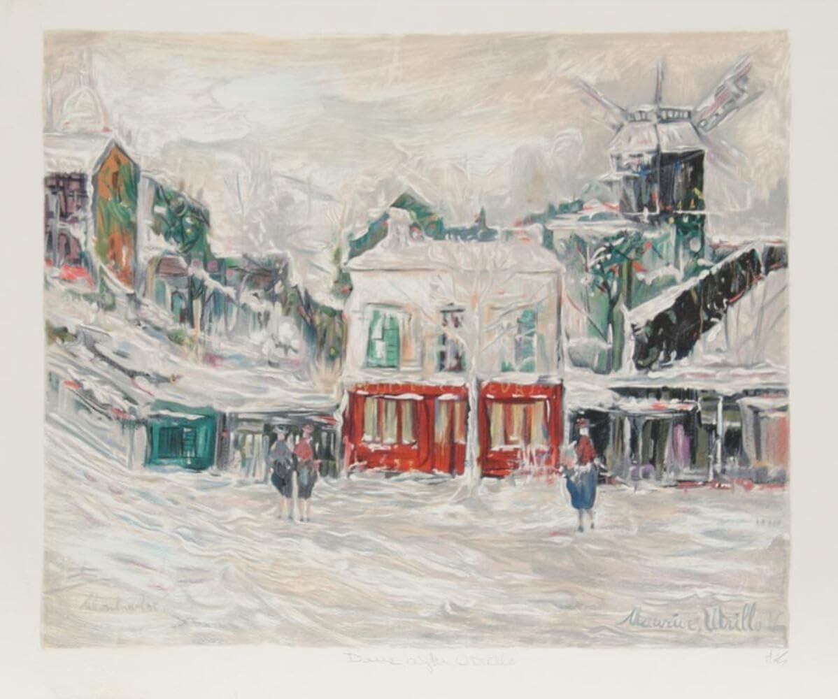 Maurice Utrillo, Montmarte Lithograph