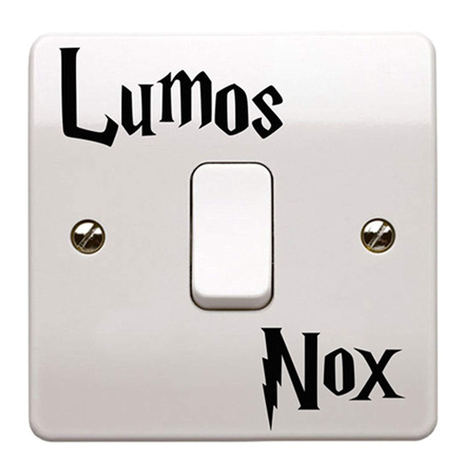Lumos Nox (Light/Dark) Light Switch Sticker Vinyl Decal Child Room