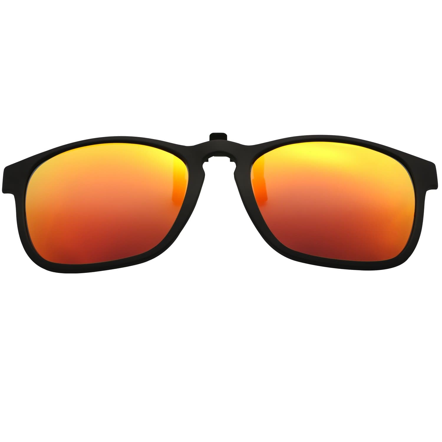 JOLITCHION Classic Driving Clip on Eyewear Flip Up Sunglasses Lens With TR90 Frame Polarized Glass