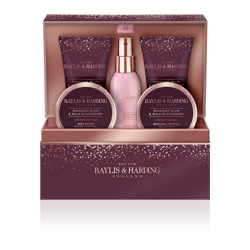 Baylis & Harding Midnight Plum & Wild Blackberry Luxury Bathing Jewellery Box Gift