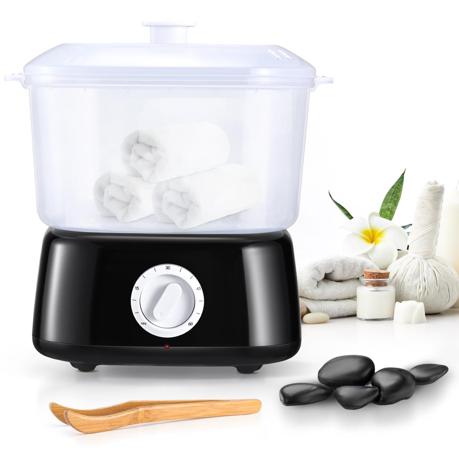 Towel Warmer, Towel Steamer Beauty with Towel Clip, 3L Large Capacity Beauty Towel Warmer, Fast Heating Hot Towel Warmer for Facials Barber Spa Salon Home Use