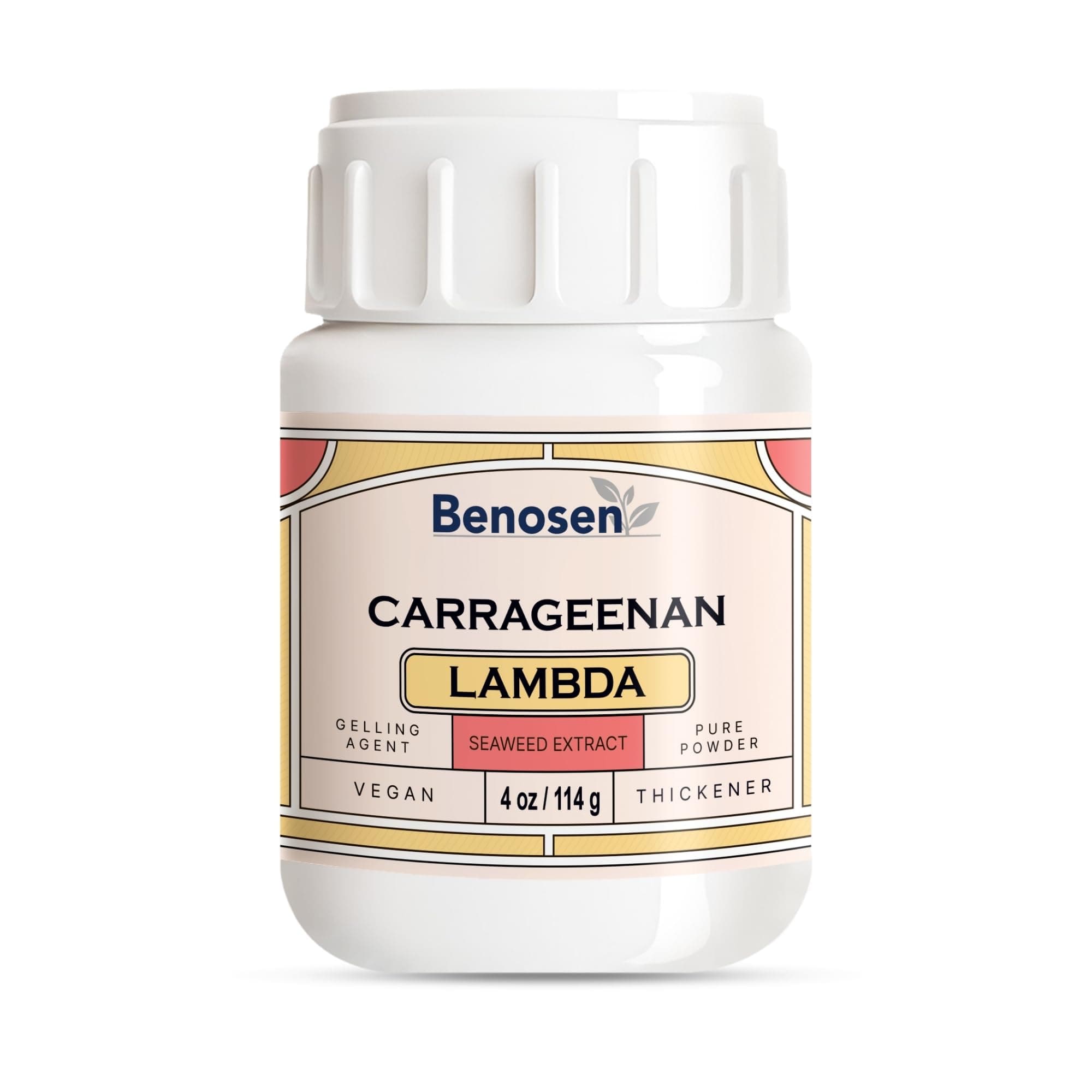 Carrageenan (lambda). Super refined, transparent. Fabric and Paper Marbling Net: 4 oz/114gr