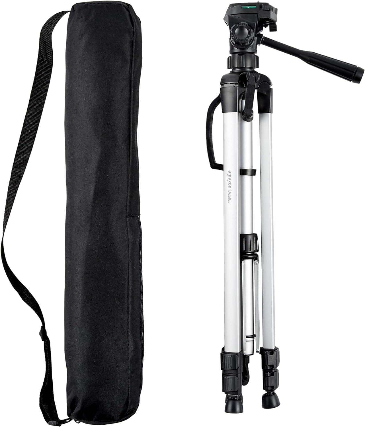 - 60-inch Lightweight DSLR Tripod with Bag, Black