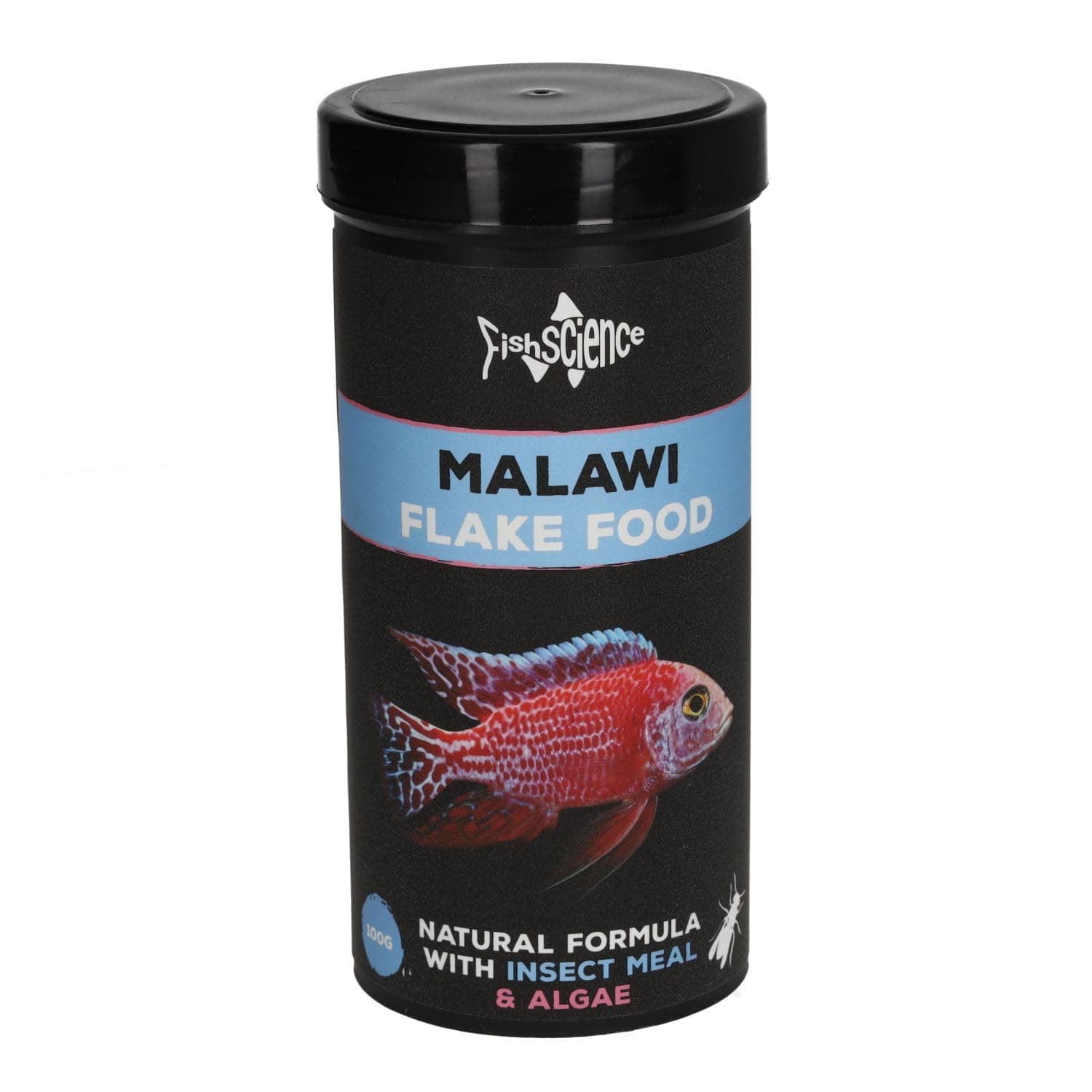 FishScience Malawi Flake Food | Fish Food for Malawi Cichlids and Other Algae Eating Fish (100g)