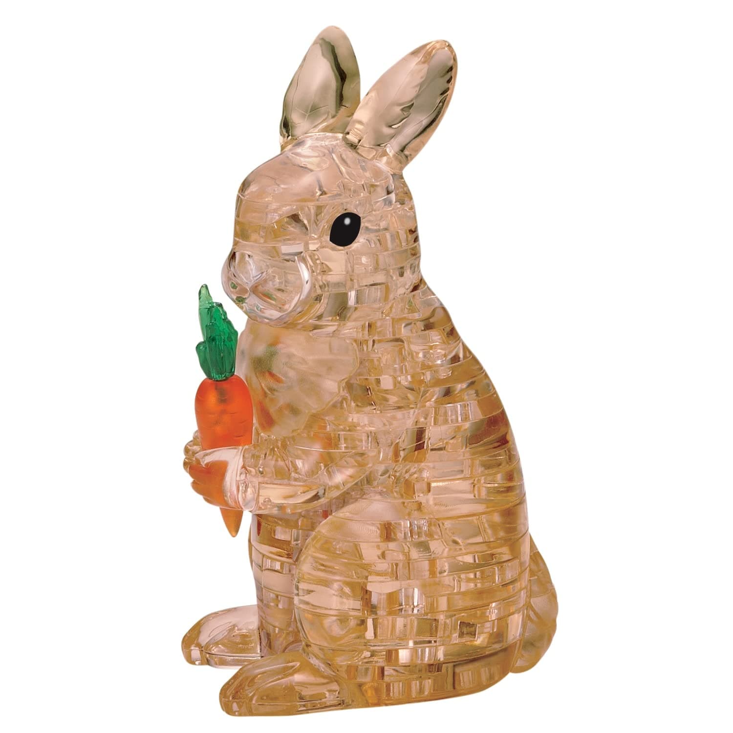 BePuzzled | Rabbit Original 3D Crystal Puzzle, Brown, Ages 12 and Up