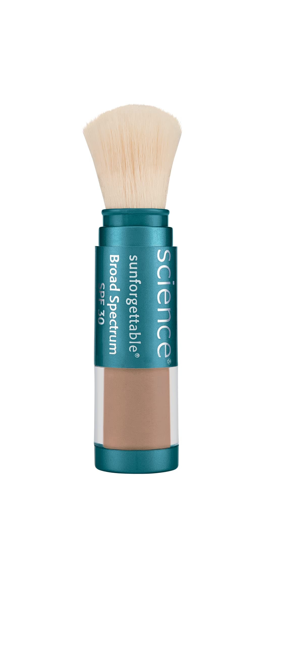 Colorescience Brush-On Sunscreen, Sunforgettable Mineral Powder for Sensitive Skin, SPF 30, 0.21 oz
