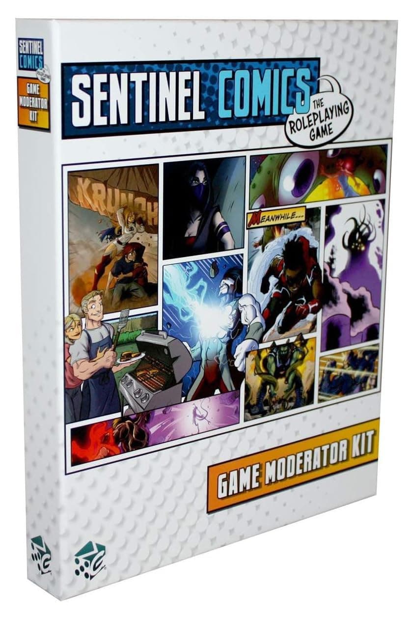 Greater Than Games | Sentinel Comics: Game Moderator Kit | Tabletop Role Playing Game Supplement | Includes GM Screen, Dry Erase Materials, & Character Sheets