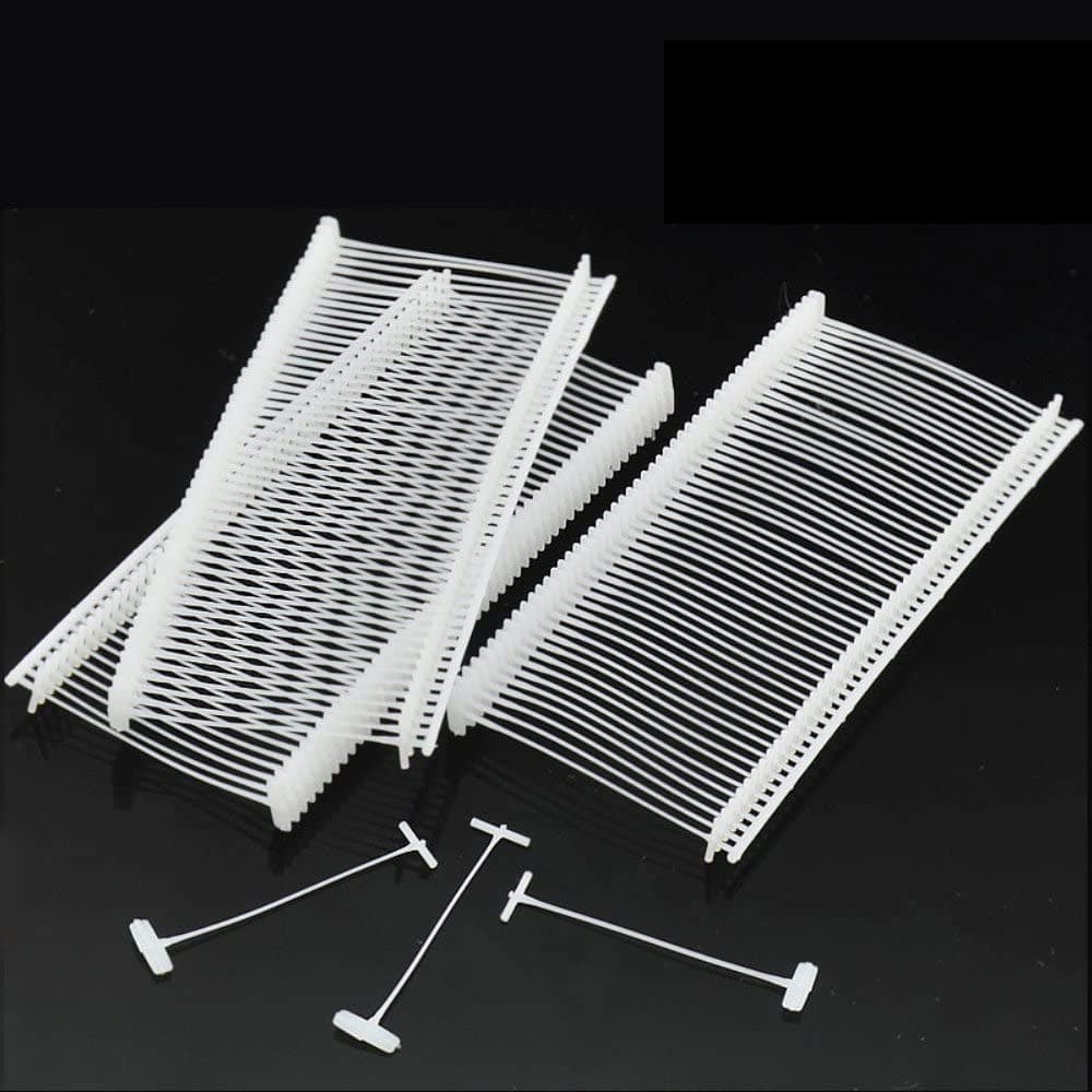 JZK 5000 x White Kimble Barbs tag Gun attachements Price Label pins Clothes tag Fastener for Tagging Gun, Length 50mm