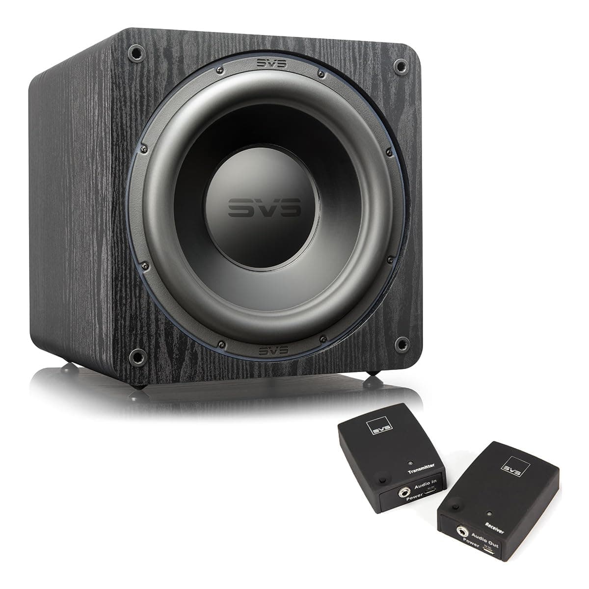 SVS SB-3000 Sealed Subwoofer 13 Inch with SoundPath Wireless Audio Adapter (Black Ash)
