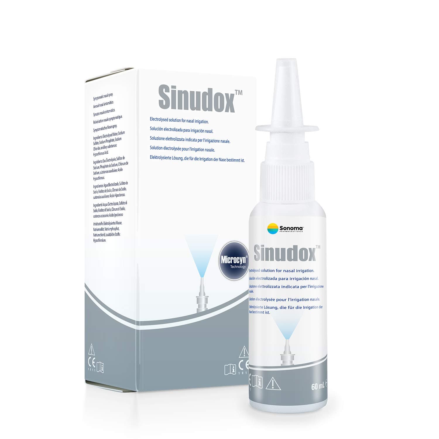 Sinudox - Nasal spray - 60ml - against congestion and sinusitis - Reduces pain