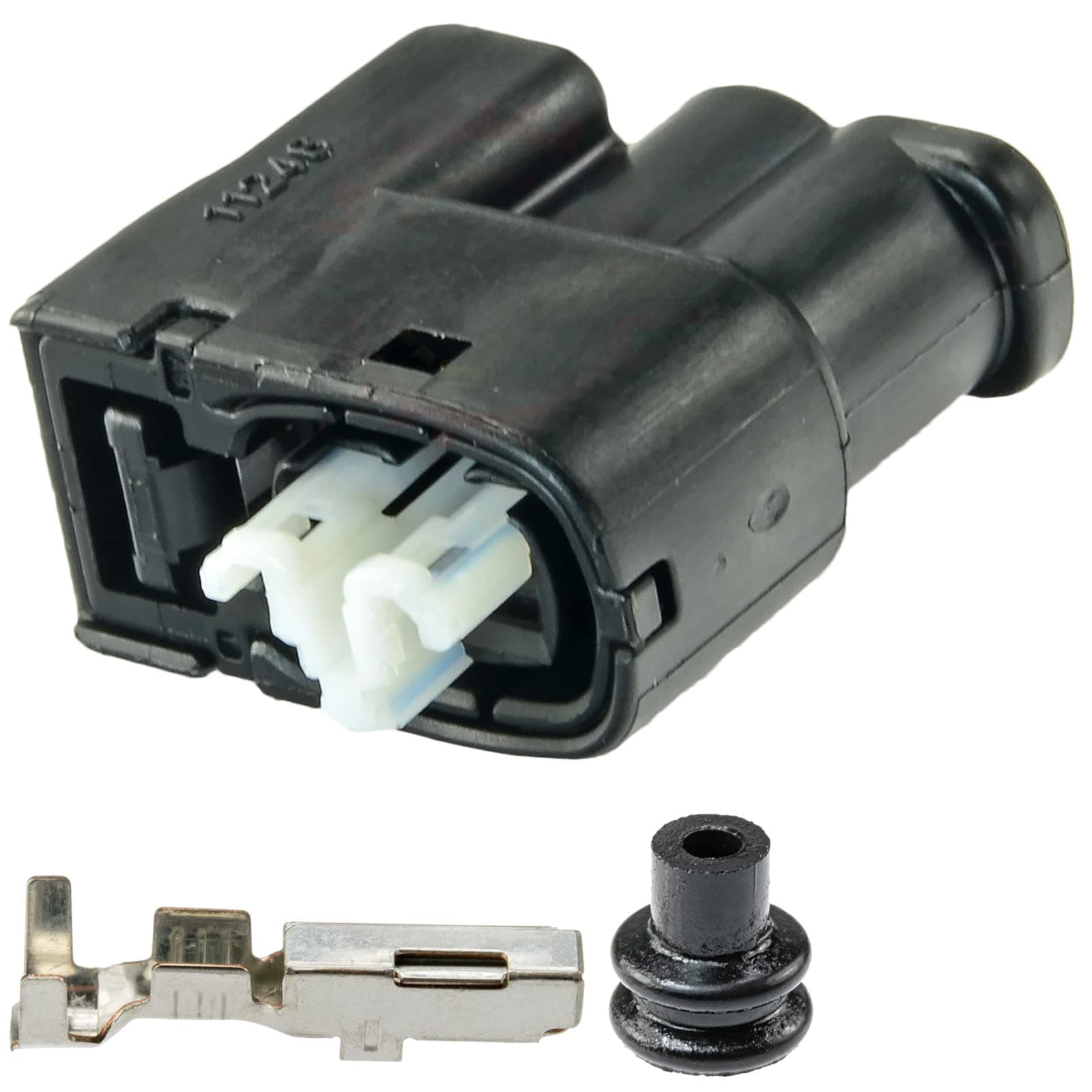 Ballenger Motorsports - 2 Way Injector Connector & Ignition Coil Kit, Black Replacement for Part Number: 90980-11246