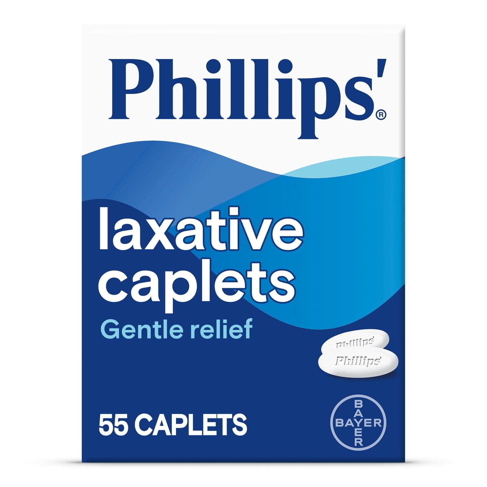 Phillips' Caplets, Laxative, 55 Count