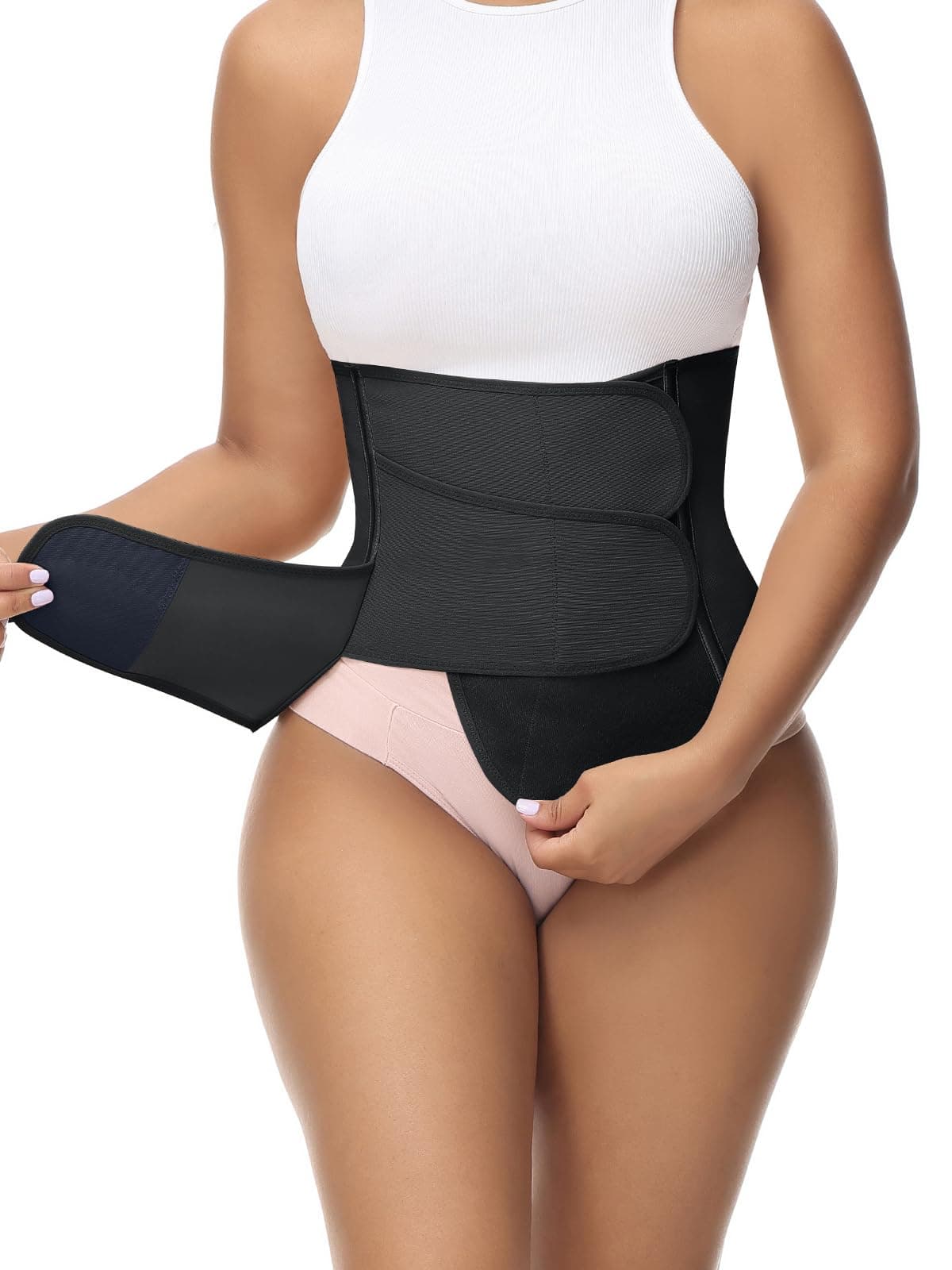 SHAPSHEWaist Trainer for Women Postpartum Recovery Wrap Waist Cincher Corset Shapewear Belly Band