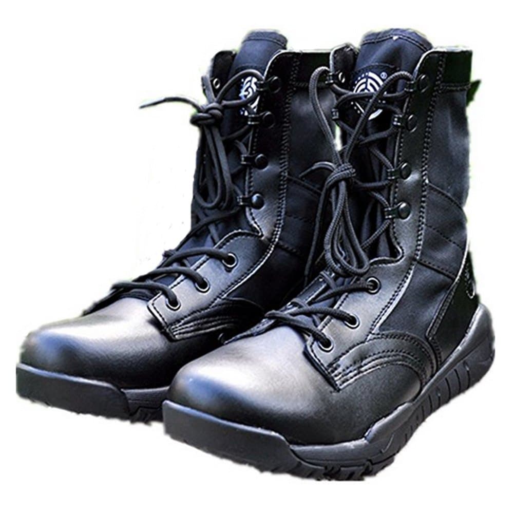 HanWild BE Dreamer Men's Lightweight Military Combat Boots,Black,US 10