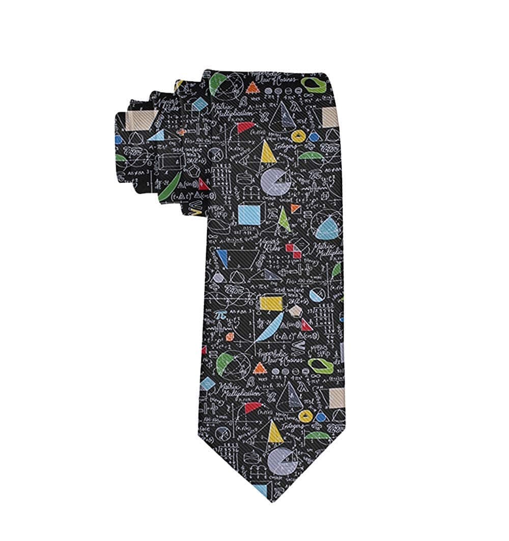 Men's Math Equations Trigonometry necktie Ties Novelty Business Formal Neckties
