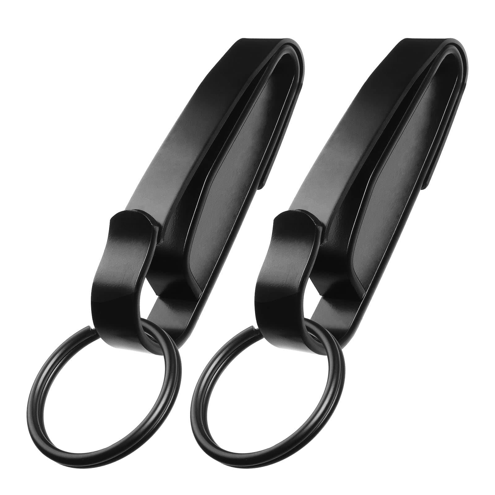Tactical Stealth Key Ring Holder Special for Police and Fire Agencies Duty Belt, Double Side Quick Release Key Holder with Detachable Keyring (2.25-Inch Max)- 2 PACK