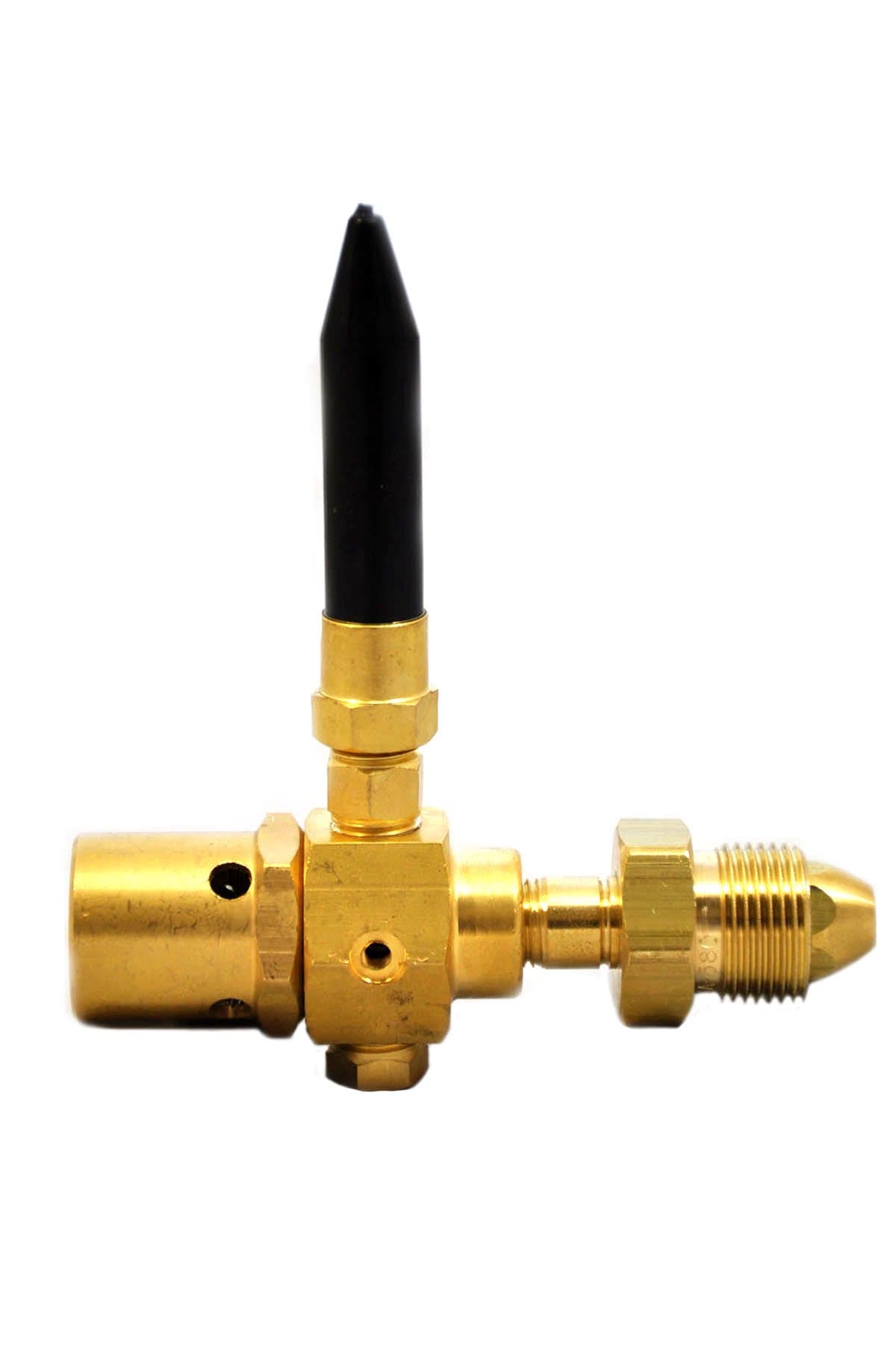 Latex Helium Gas Balloon Inflator Filler | Brass Material Body | with Standard Right Angle | 100% Leak Tested | Rubber Tilt Valve | Low Maintenance | Long Serving Life