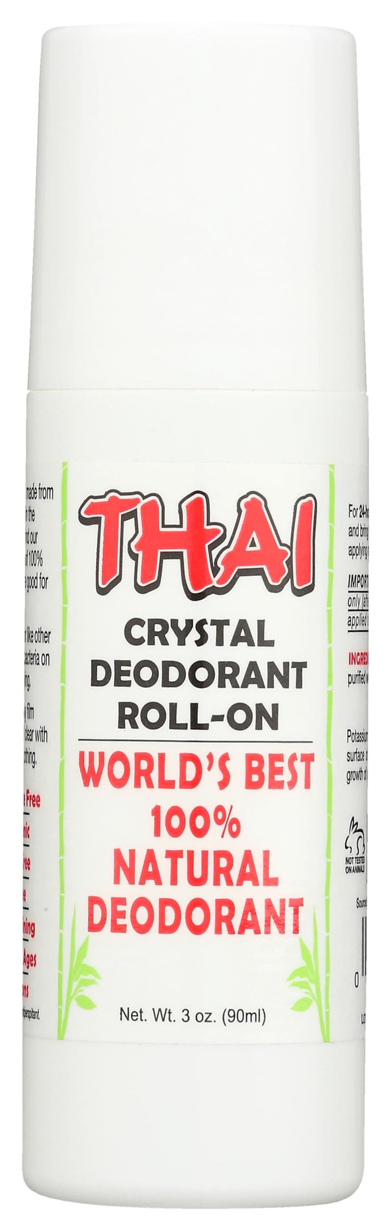 Thai Deodorant Stone Crystal Deodorant Mist Roll-On, 3 Ounce