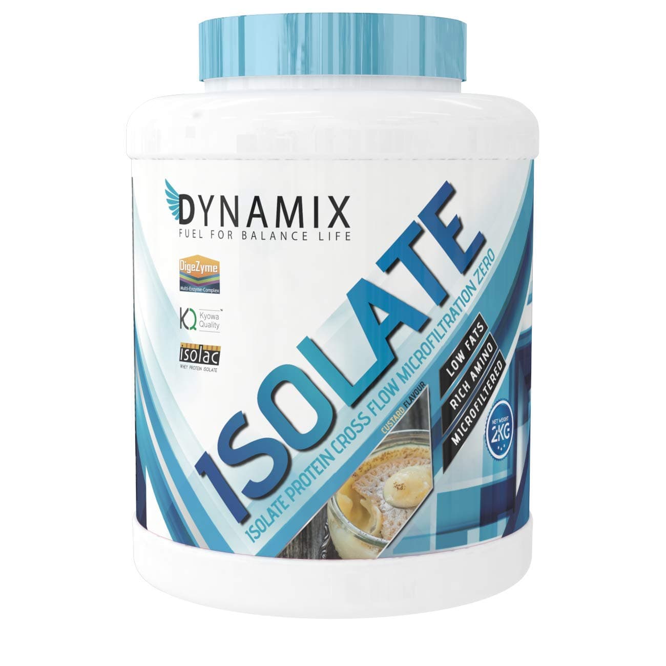 DYNAMIX Isolated Protein Bottle - Various Flavors (Cream, 2 kg)