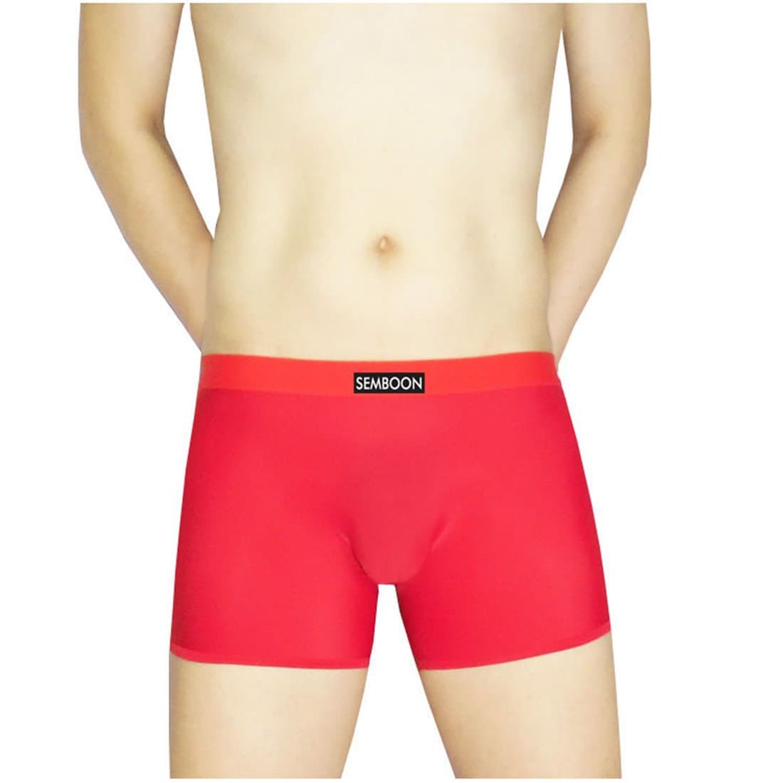 Men's Pouch Without Crotch Stitching Boxers Briefs/Trunks Underwear