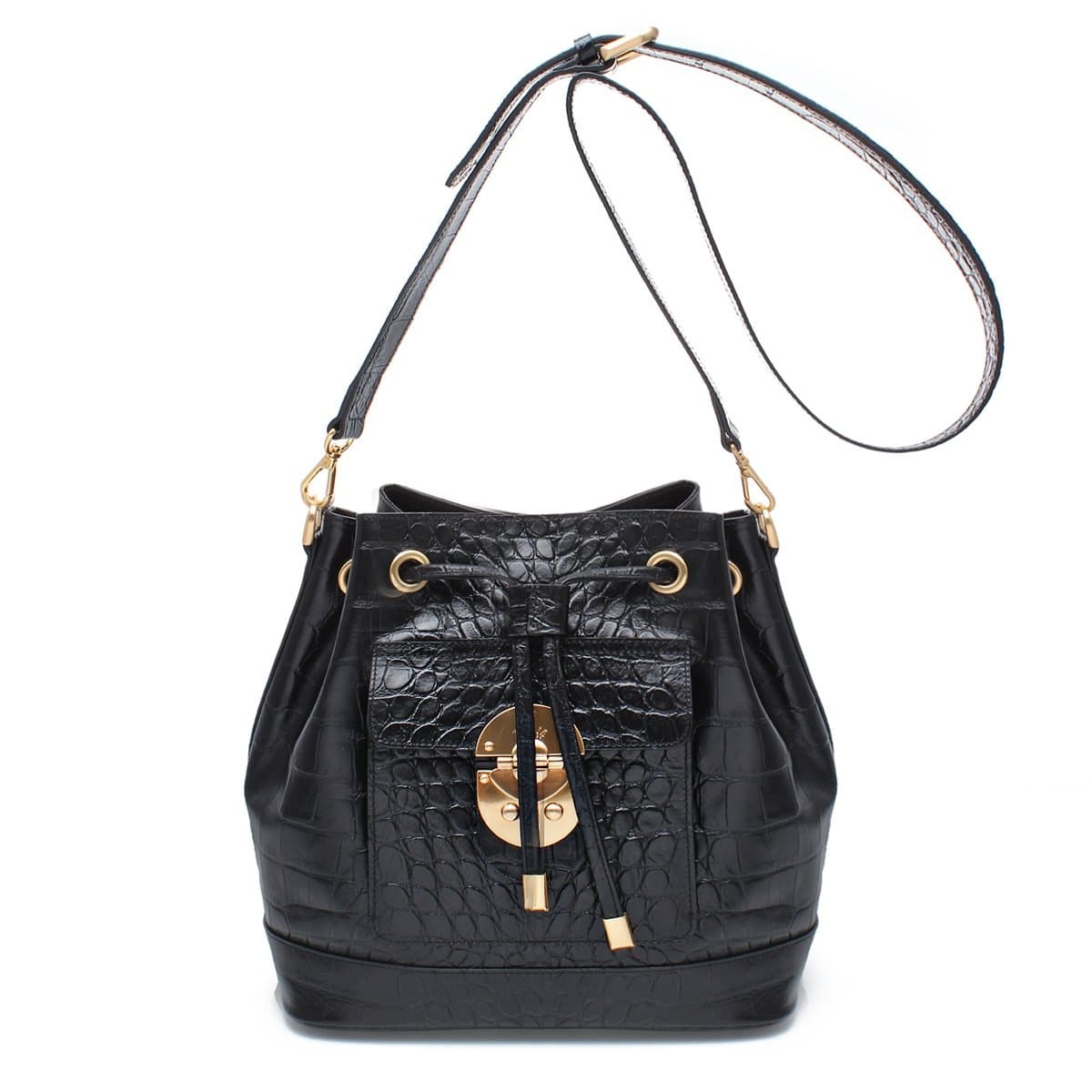 LizmNew York Women's The NYC Real Leather Bucket Bag CC4535