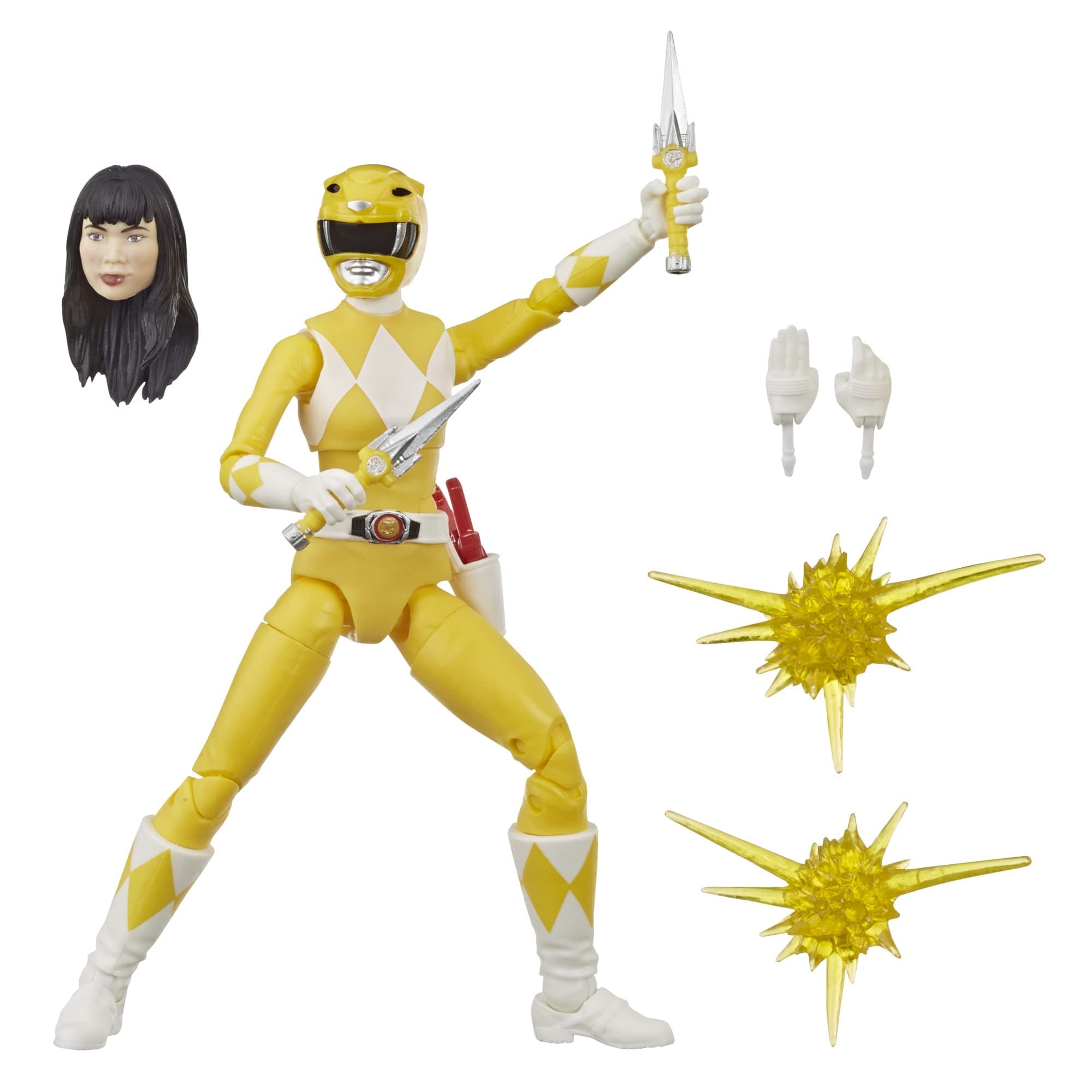 Power Rangers Lightning Collection 6-Inch Mighty Morphin Yellow Ranger Collectible Action Figure Toy with Accessories