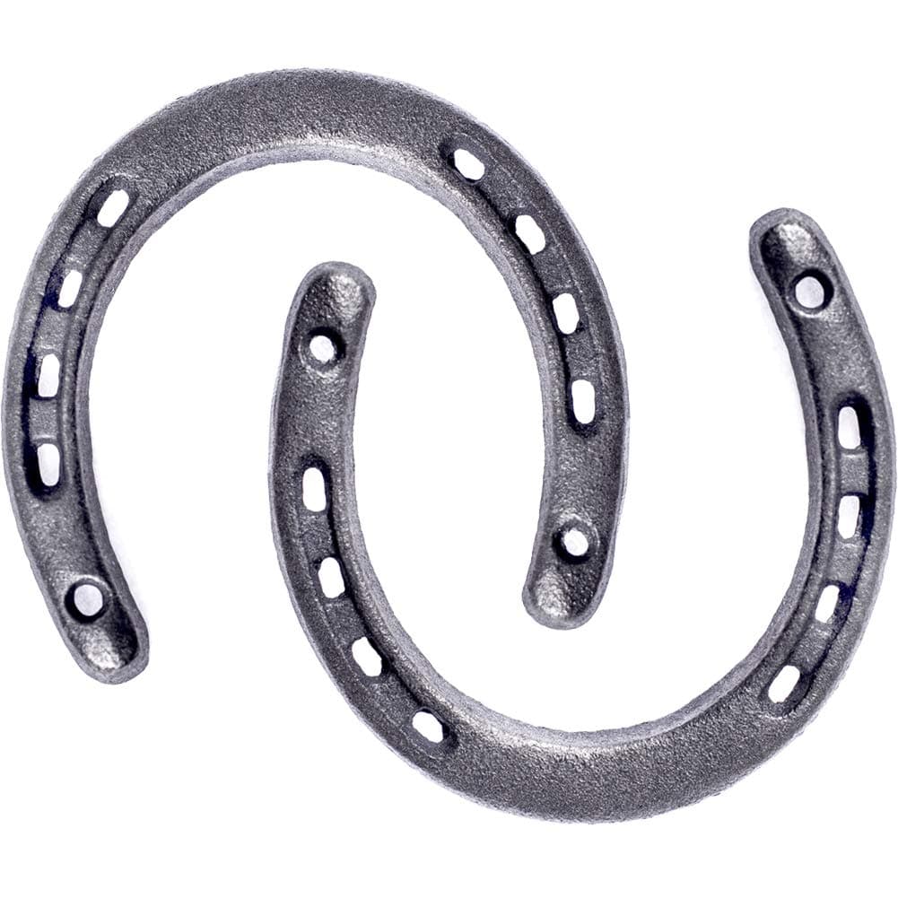 GGTYHAO Cast Iron Horseshoe，for Good Lucky, Durable Cast Iron Medium Horseshoe 5 Holes On Each Side for Wall Hung