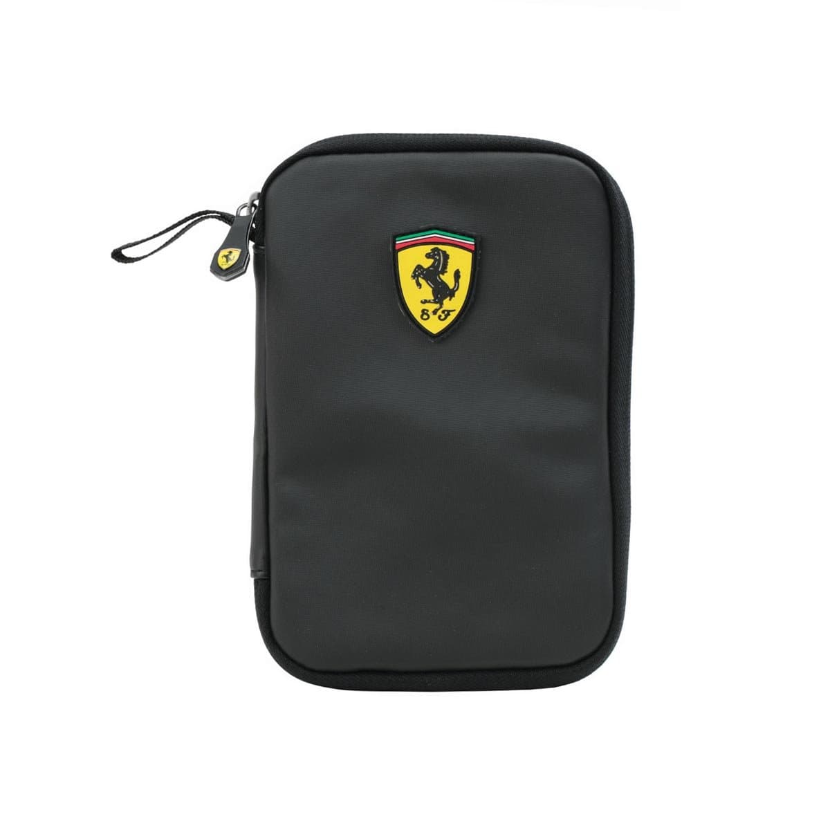 Ferrari Casuals Travel Zippered Wallet (Black)