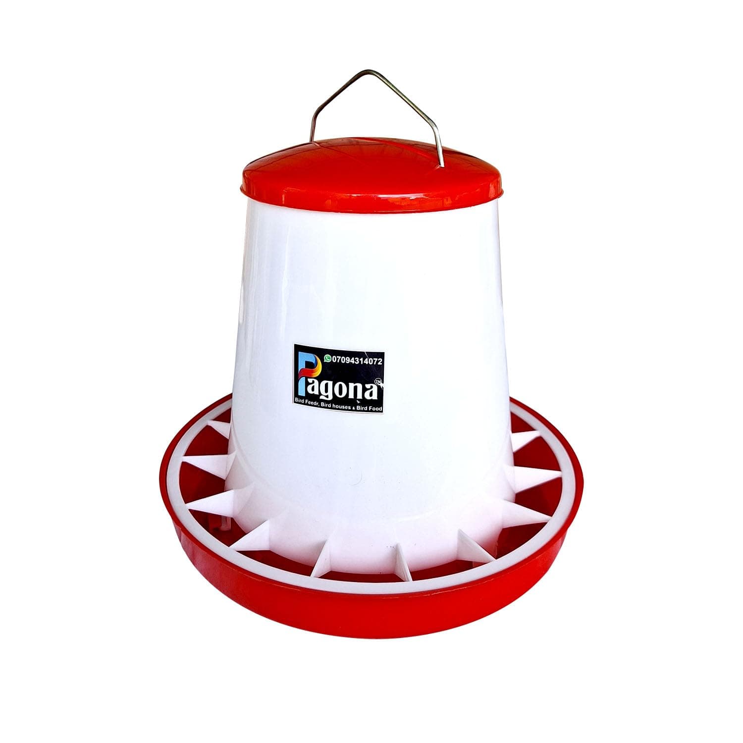Pagona 2KG Ground Bird Feeder or Hanging Feeder Suitable for Quail & Poultry Chick, Pigeon and Other Birds. (1)