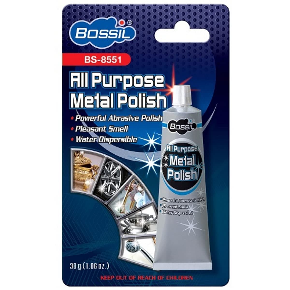 All Purpose Metal Polish Clean & Polish Metal Surfaces Chrome, Aluminum, Stainless Steel, Copper Brass, etc. BS - 8551