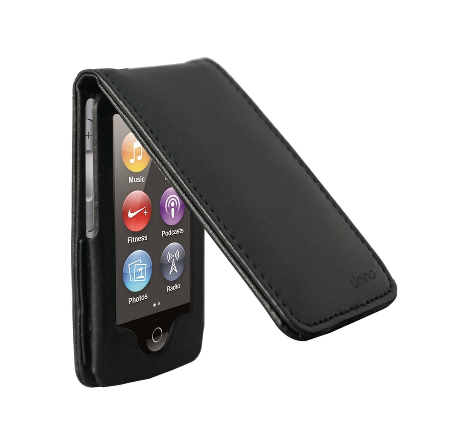 iPod Nano 7th Generation Leather Flip case with Removable Clip
