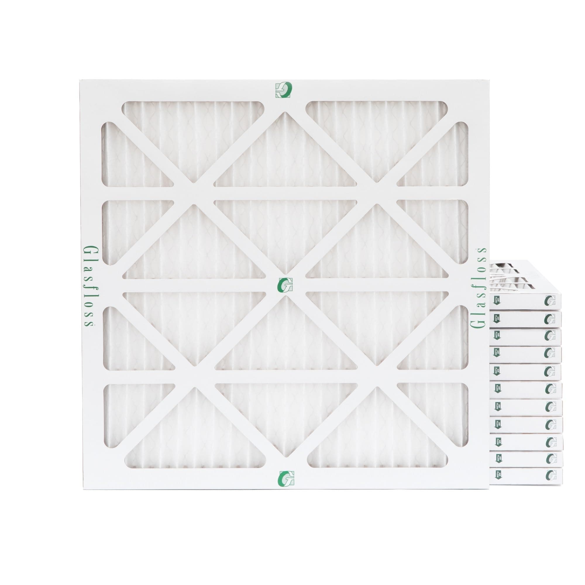 Glasfloss12 x 12 x 1 MERV 10 Furnace Filter (12 Pack)