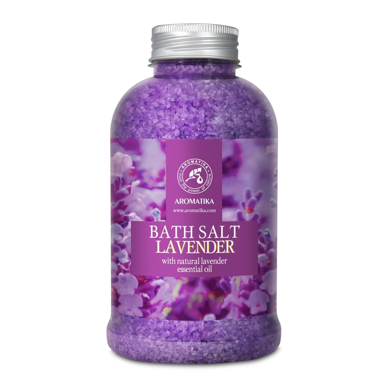 Lavender Bath Salt With Natural Essential Oil 21.16 Oz - Lavanda Salt 600g - Aromatherapy Salts for Relaxation