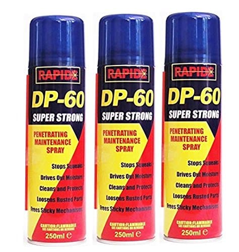 3 x DP-60 Super Strong Penetrating Maintenance Spray - Stops Squeaks - (250ml) - Swan household ®