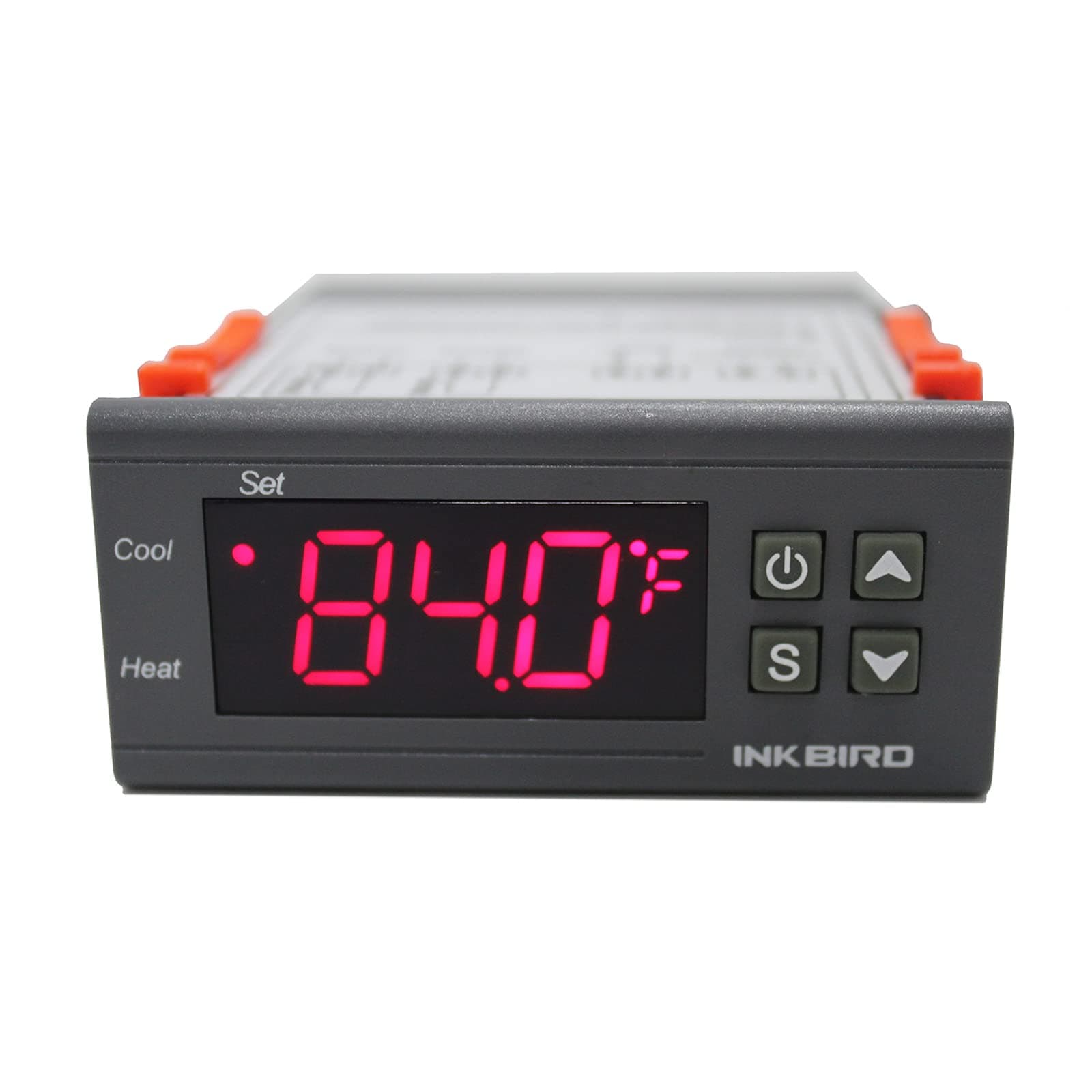 Dual Stage DV 12V Digital Temperature Controller Fahrenheit Thermostat Heating and Cooling for Homebrewing Brew Fermenter Fridge Incubator Greenhouse