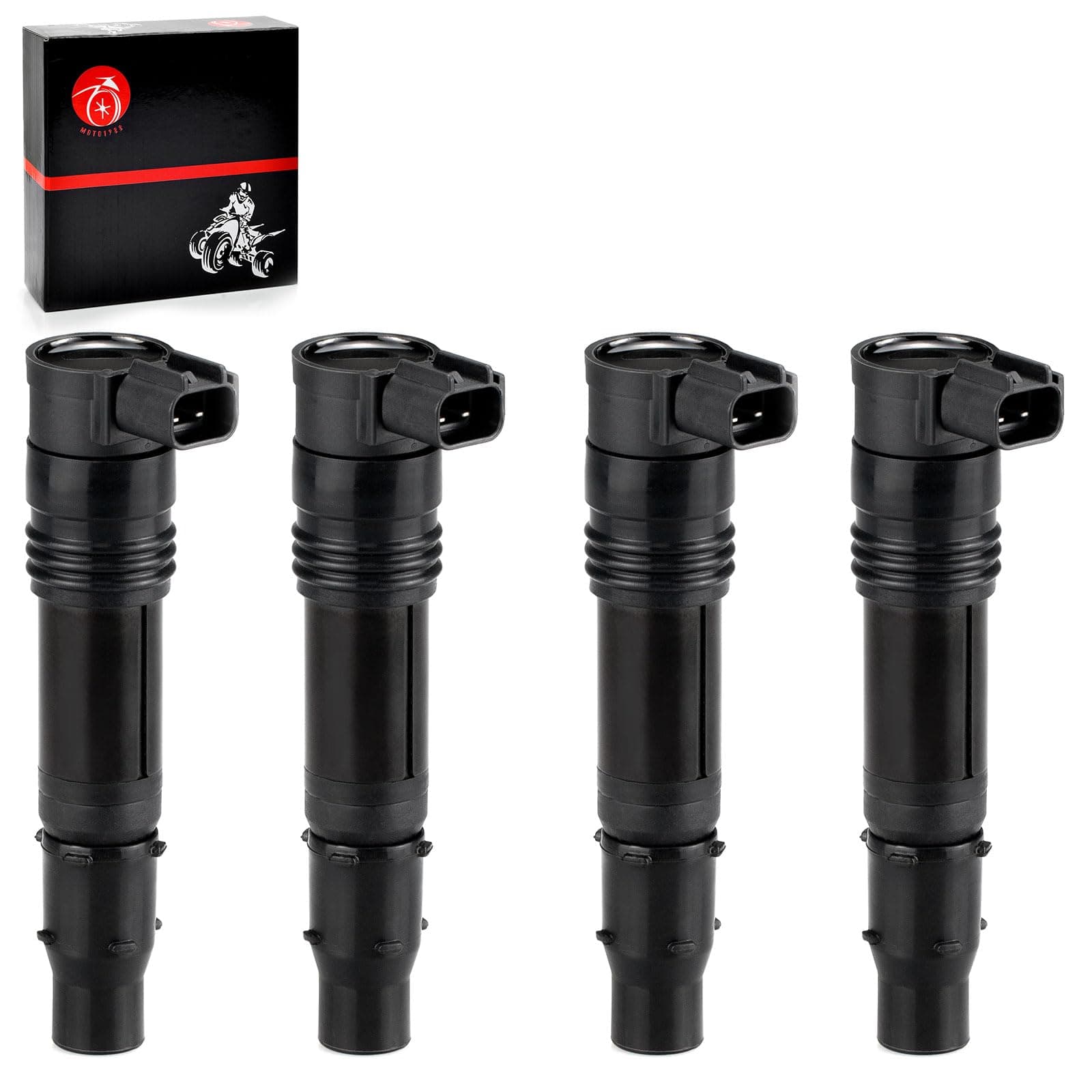 Ignition Coils 4PCS for Kawasaki ZX1400 ZX1000 Ninja ZX-14 ZX-14R ZX14 ZX-10R Concours 14 ZG1400 2008-2023 21171-0005 21171-0029