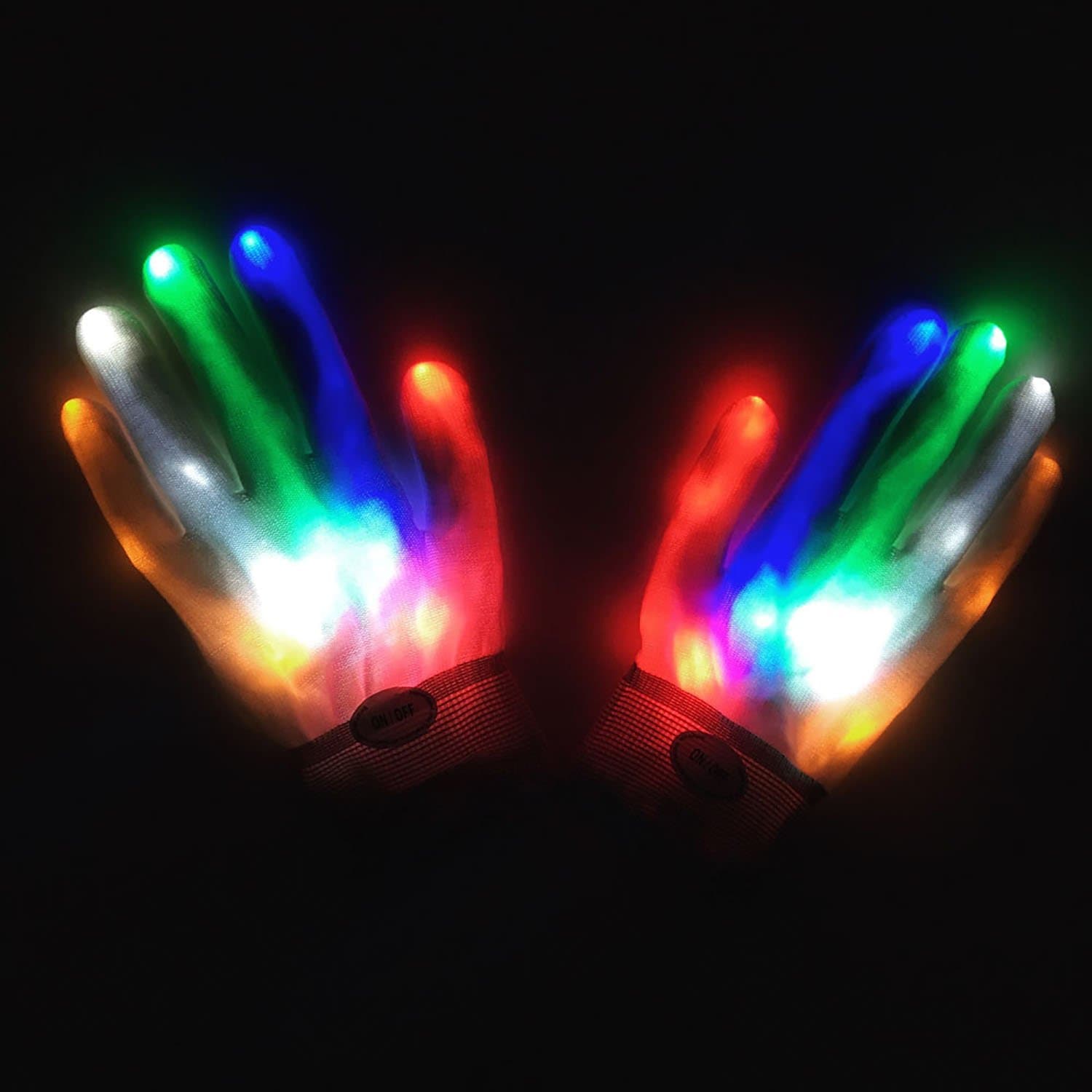 Light Up Gloves, Colourful Gloves For Party, Fit kids Men Women