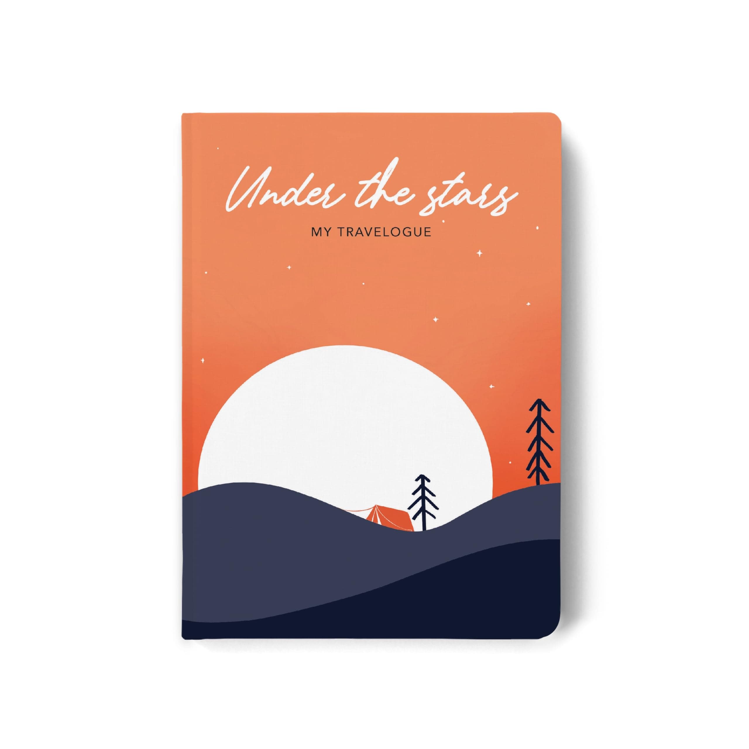 The Journal Lab My Travelogue Travel Journal Scrapbook for Adults & Kids; Travel Diary with Pockets, Space for Fun Prompts, Travel Memories; Best for Travel Gifts, 176 pages Camping