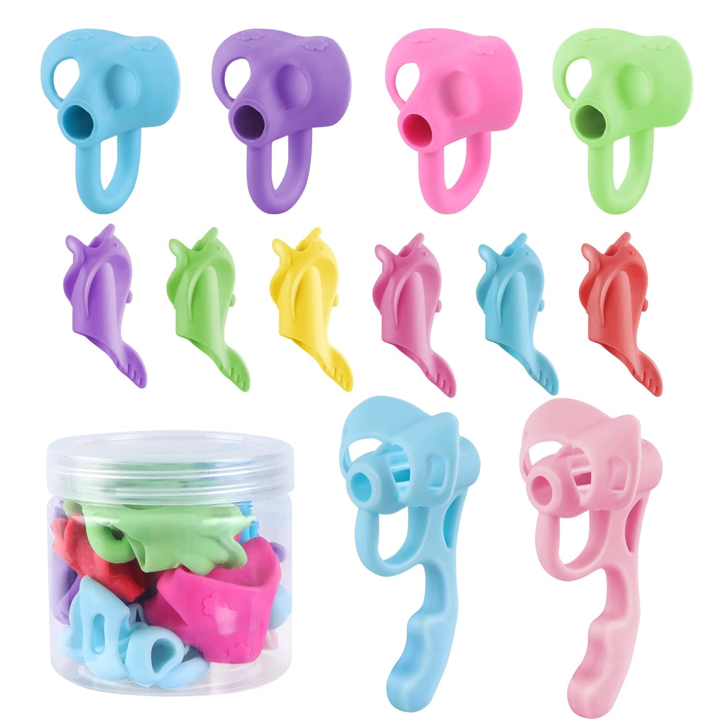 Pencil Grips,Pencil Grips for kids handwriting,Pencil Grippers, Finger Grips for Pencils(12pcs)
